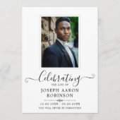 Fotoviering van het leven Orde van Service Programmakaart (Voorkant)