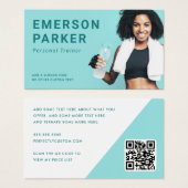 Fotovisitekaartje voor persoonlijke trainers visitekaartje (Voorkant /achterkant)