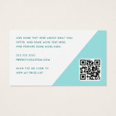 Fotovisitekaartje voor persoonlijke trainers visitekaartje (Achterkant)