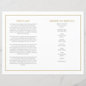 Fotovolgorde van dienst Funeral Memorial Programme (Achterkant)