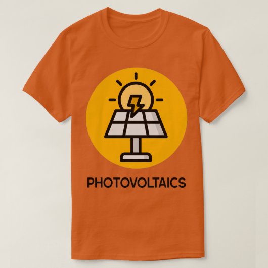 Fotovoltaïsche artikelen t-shirt (Design voorkant)