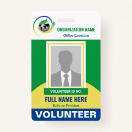 Fotovrijwilliger non-profitngo, elke Sjabloon in k Badge