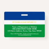 Fotovrijwilliger non-profitngo, elke Sjabloon in k Badge (Achterkant)