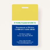 Fotovrijwilliger non-profitngo, elke Sjabloon in k Badge (Achterkant)