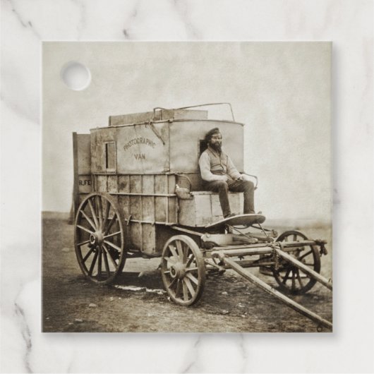 Fotowagen van Roger Fenton Fotorealisme Bedankjes Labels (Voorkant)