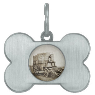 Fotowagen van Roger Fenton Fotorealisme Huisdieren Naamplaatje