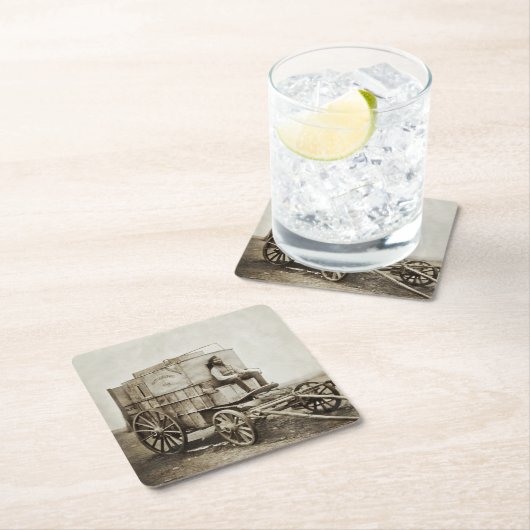 Fotowagen van Roger Fenton Fotorealisme Kartonnen Onderzetters (Insitu)