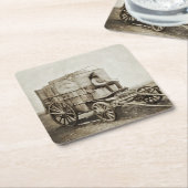 Fotowagen van Roger Fenton Fotorealisme Kartonnen Onderzetters (Schuin)