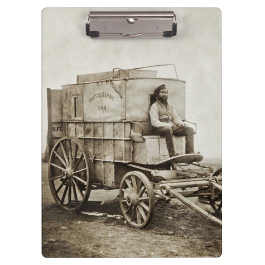 Fotowagen van Roger Fenton Fotorealisme Klembord (Voorkant)