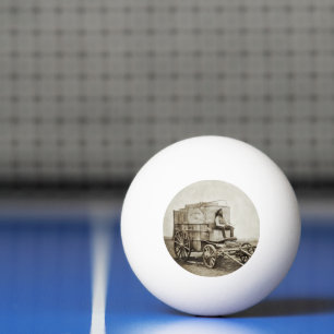 Fotowagen van Roger Fenton Fotorealisme Pingpongbal