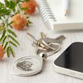 Fotowagen van Roger Fenton Fotorealisme Sleutelhanger (Zijkant)