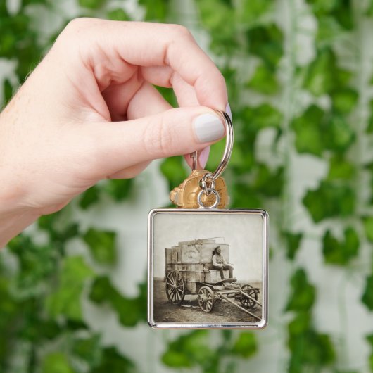 Fotowagen van Roger Fenton Fotorealisme Sleutelhanger (Hand)