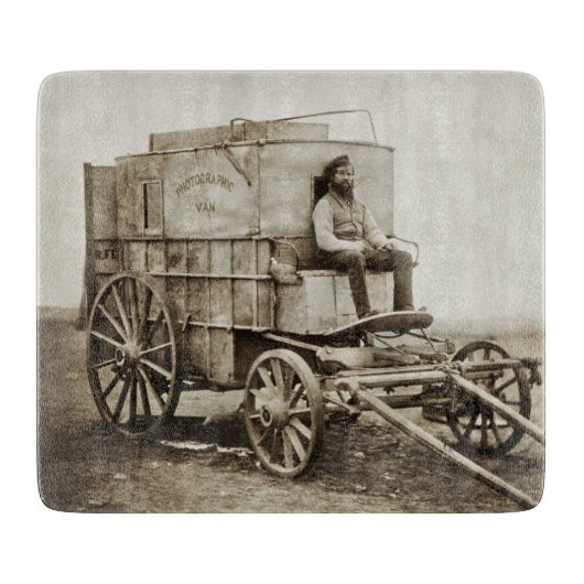 Fotowagen van Roger Fenton Fotorealisme Snijplank (Voorkant)
