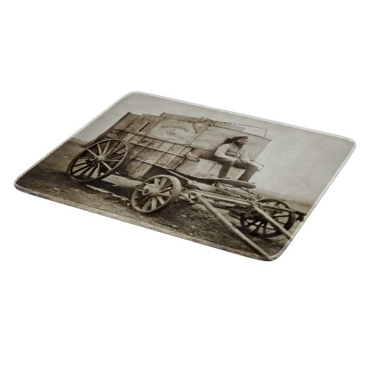 Fotowagen van Roger Fenton Fotorealisme Snijplank (Hoek)