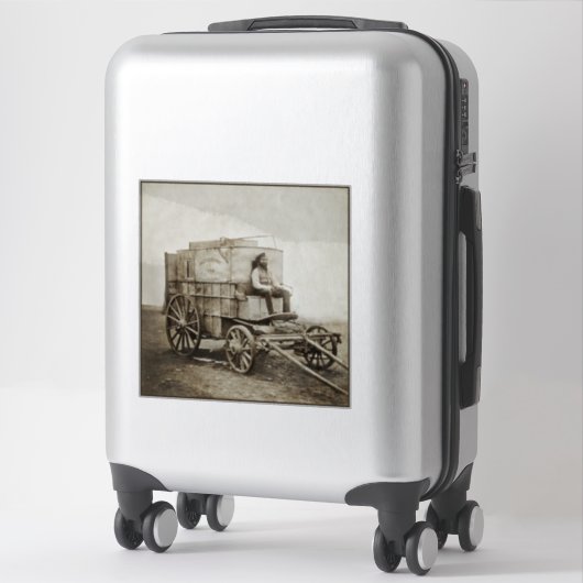 Fotowagen van Roger Fenton Fotorealisme Sticker (Koffer)