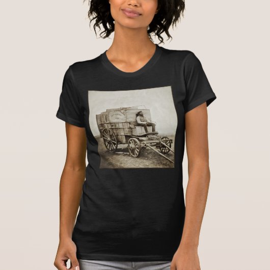 Fotowagen van Roger Fenton Fotorealisme T-shirt (Voorkant)