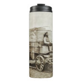 Fotowagen van Roger Fenton Fotorealisme Thermosbeker (Voorkant)