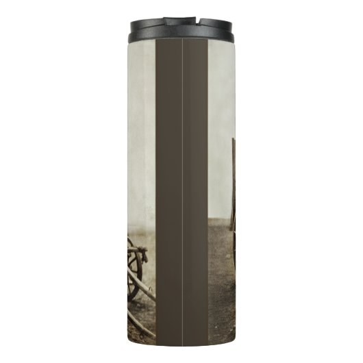 Fotowagen van Roger Fenton Fotorealisme Thermosbeker (Achterkant)