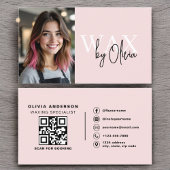 Fotowas Specialist Esthetician QR Code Pink Visitekaartje
