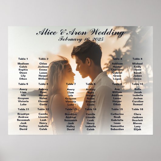 Fotoweddenschappen Poster (Voorkant)