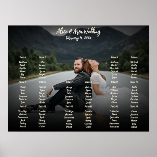 Fotoweddenschappen Poster (Voorkant)