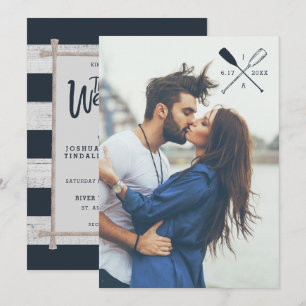 FOTOWEDINGINVITATIE   Nautische tandwielen Kaart