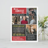 Fotowedstrijd Flyer Sjabloon (Staand voorkant)