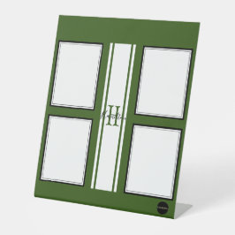 Fotoweergave - HAMbyWG - Alle kleurenvoetsporen Reclamebord Met Voetstuk