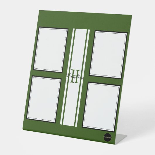 Fotoweergave - HAMbyWG - Alle kleurenvoetsporen Reclamebord Met Voetstuk (Voorkant)