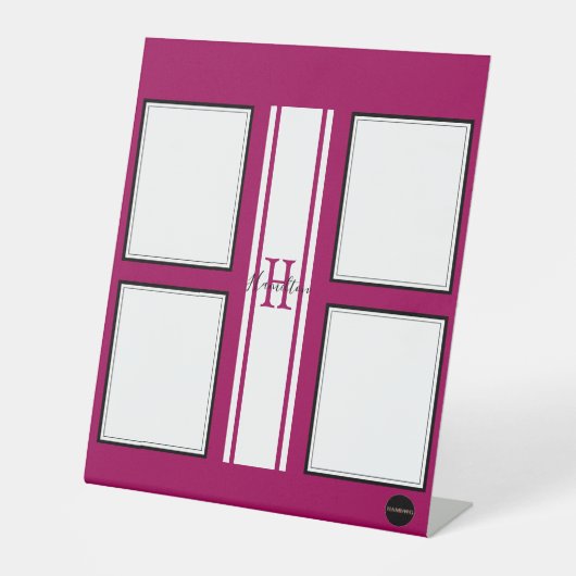 Fotoweergave - HAMbyWG - Alle kleurenvoetsporen Reclamebord Met Voetstuk (Voorkant)