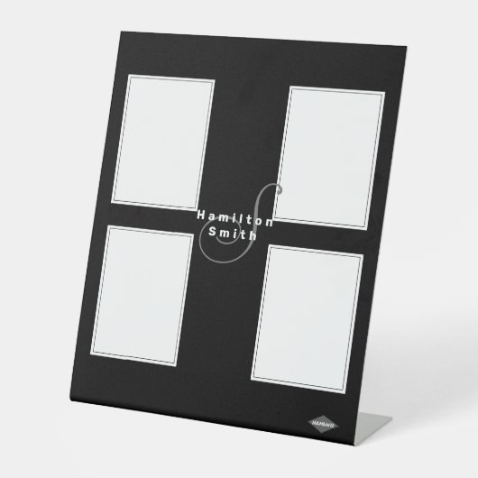 Fotoweergave - HAMbyWG - Alle kleurenvoetsporen Reclamebord Met Voetstuk (Voorkant)