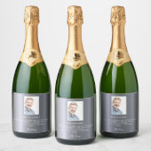 Fotowelkom op feestje bij Birthday party Silvex Sparkling Wijnetiket (Flessen)