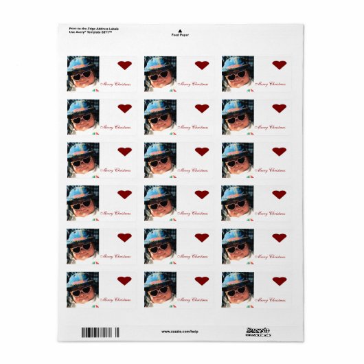 Fotozendlabel Etiket (Full Sheet)