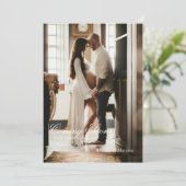 Fotozwangerschapskaart Save The Date (Staand voorkant)