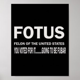 Fotus eerste misdadiger van de Amerikaanse bontind Poster