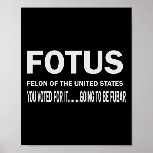 Fotus eerste misdadiger van de Amerikaanse bontind Poster (Voorkant)