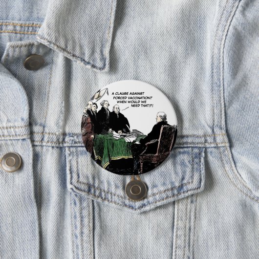 Fouding Fathers debatteren over Button van persoon (In situ)