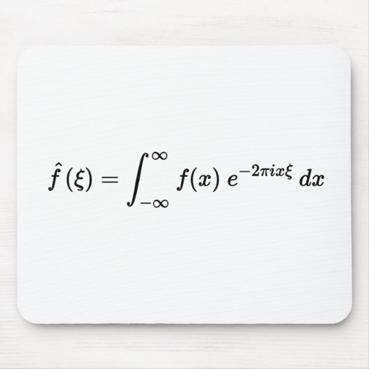 fouillertransformatievergelijking, wiskunde grondb muismat (Voorkant)