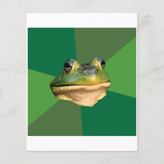 Foul Bachelor Frog Advice Animal Meme Flyer (Voorkant)
