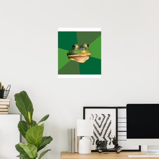 Foul Bachelor Frog Advice Animal Meme Poster (Thuiskantoor)
