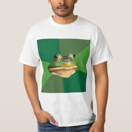 Foul Bachelor Frog Advice Animal Meme T-shirt (Voorkant)