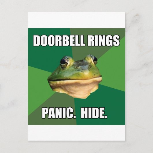 Foul Bachelor Frog Doorbell Rings Briefkaart (Voorkant)
