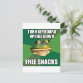 Foul Bachelor Frog Free Snscks Briefkaart (Staand voorkant)