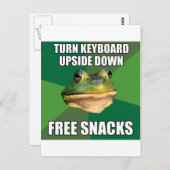 Foul Bachelor Frog Free Snscks Briefkaart (Voorkant / Achterkant)
