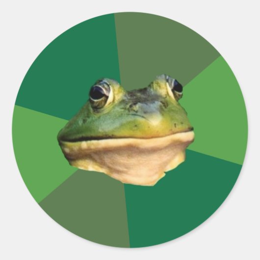Foul Bachelor Frog Ronde Sticker (Voorkant)