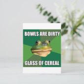 Foul-bachelor-kikkerglas van granen briefkaart (Staand voorkant)