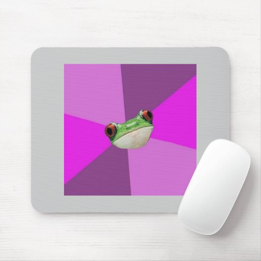 Foul Bachelorette Frog Advice Animal Meme Muismat (Met muis)