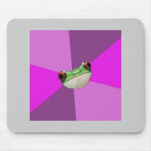 Foul Bachelorette Frog Advice Animal Meme Muismat (Voorkant)