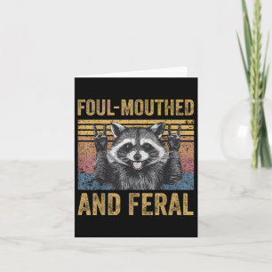Foul Mouthed en Feral Raccoon Feral Summer Meme V Kaart