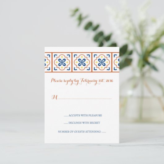 Foulke rsvp English Kaartje (Staand voorkant)